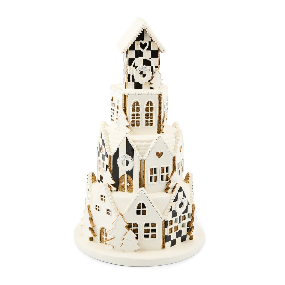 Gingerbread Round Illuminated Village mackenzie-childs Panama imagen 1