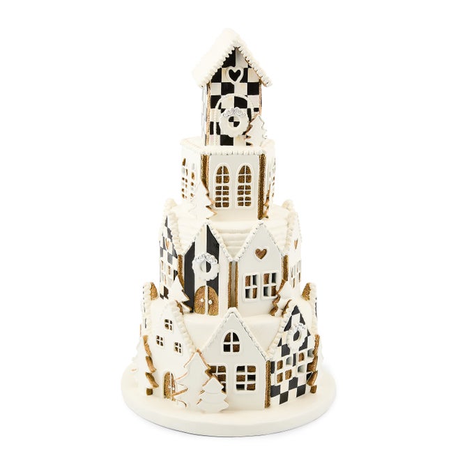 Gingerbread Round Illuminated Village image number 0