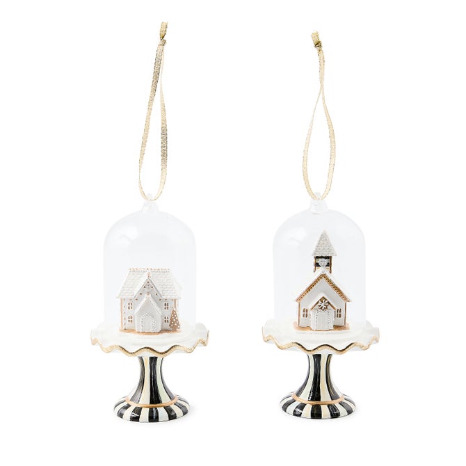 Gingerbread Cloche Ornaments, Set of 2 image number 0