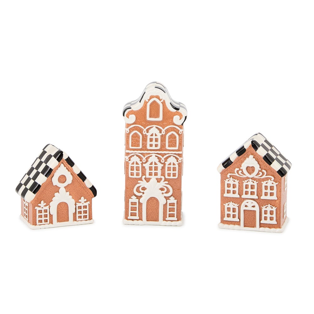 Gingerbread Village Candle Holders, Set of 3 mackenzie-childs Panama imagen 1