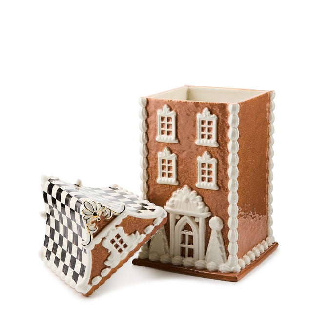 Gingerbread House Ceramic Cookie Jar image number 3