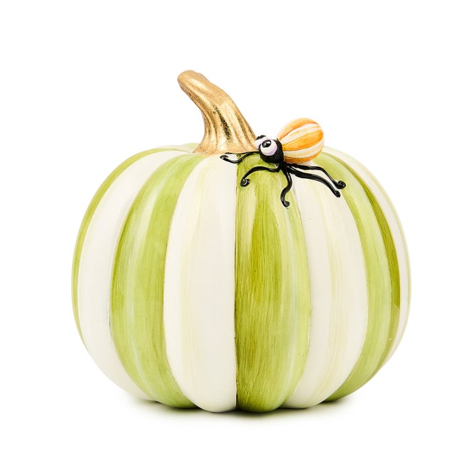 Fergal's Friend Spider on Mini Moss Stripe Pumpkin image number 0