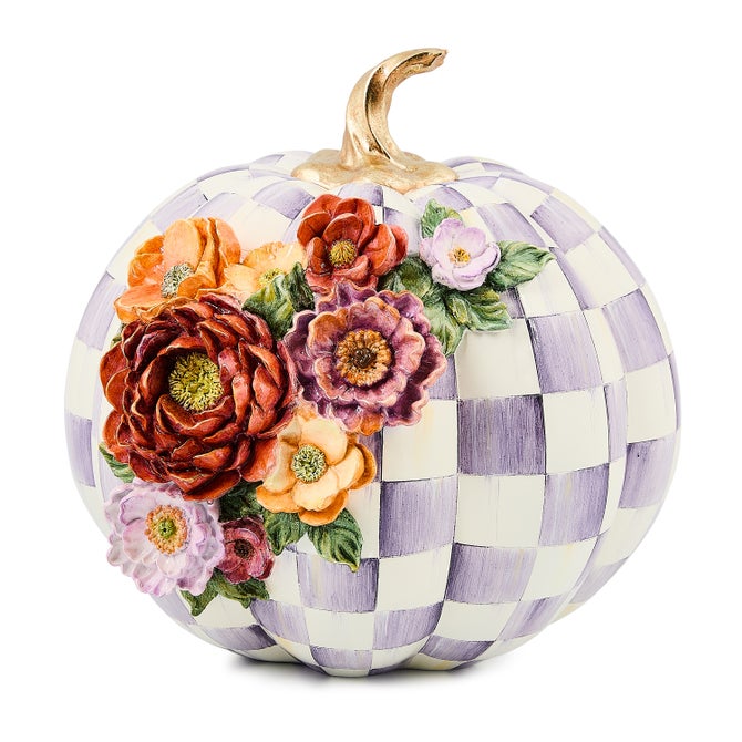 Violet Check Cascade Floral Pumpkin image number 0