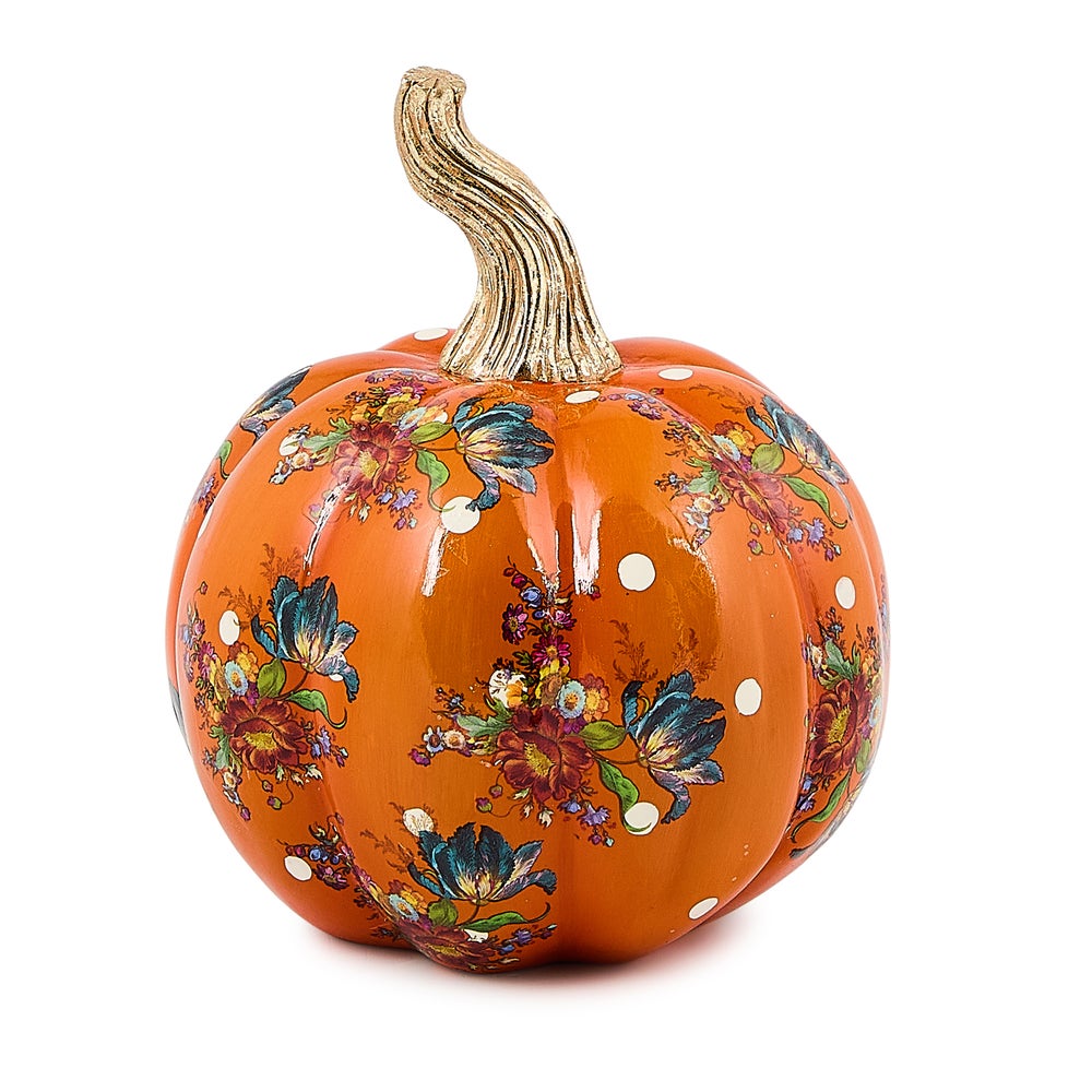 Orange Flower Market Mini Pumpkin mackenzie-childs Panama imagen 1 Orange Flower Market Mini Pumpkin mackenzie-childs Panama imagen 1