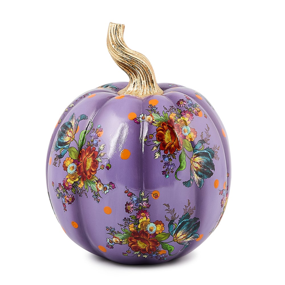 Violet Flower Market Small Pumpkin mackenzie-childs Panama imagen 1 Violet Flower Market Small Pumpkin mackenzie-childs Panama imagen 1