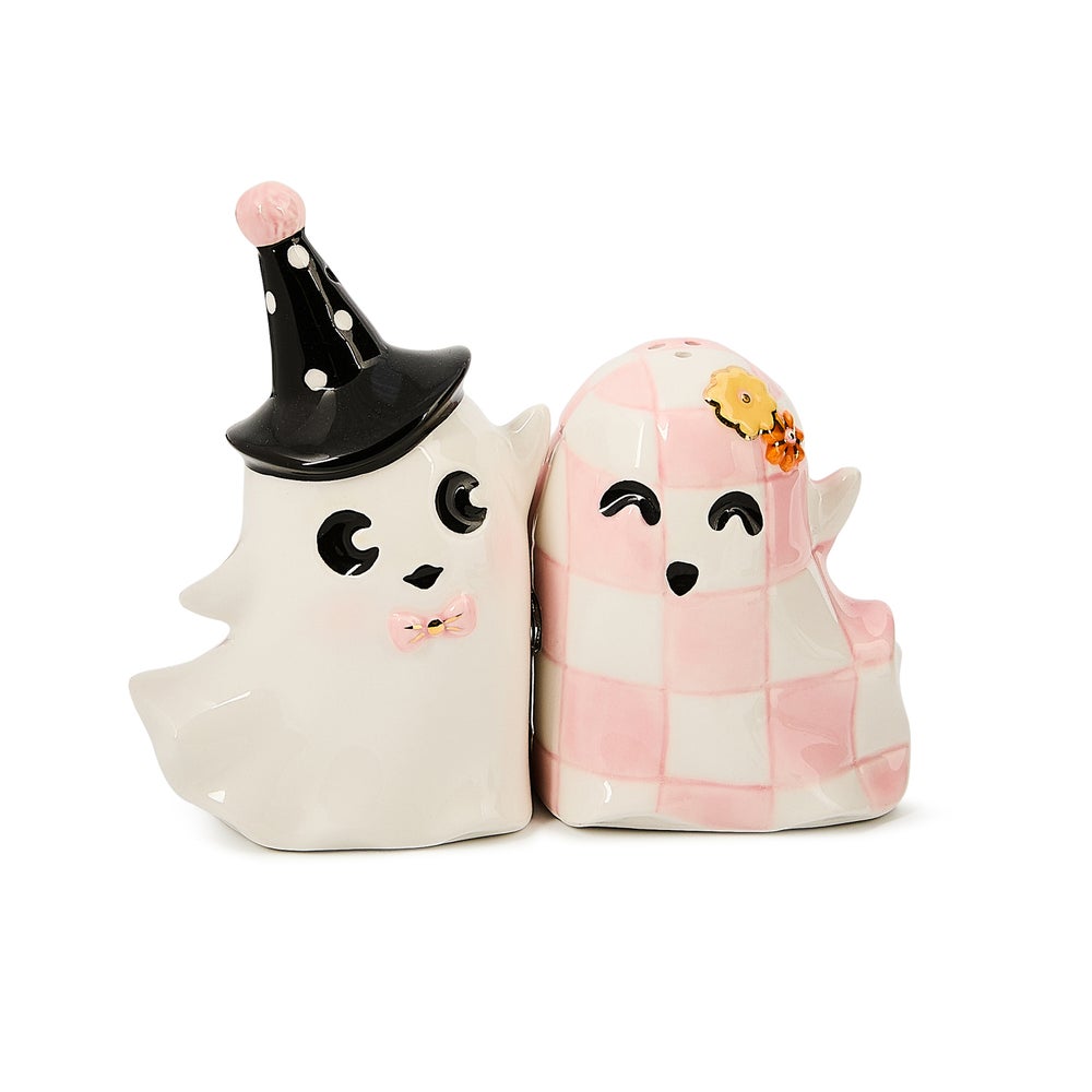 Hocus Pocus Ghost Salt & Pepper Set mackenzie-childs Panama imagen 1 Hocus Pocus Ghost Salt & Pepper Set mackenzie-childs Panama imagen 1