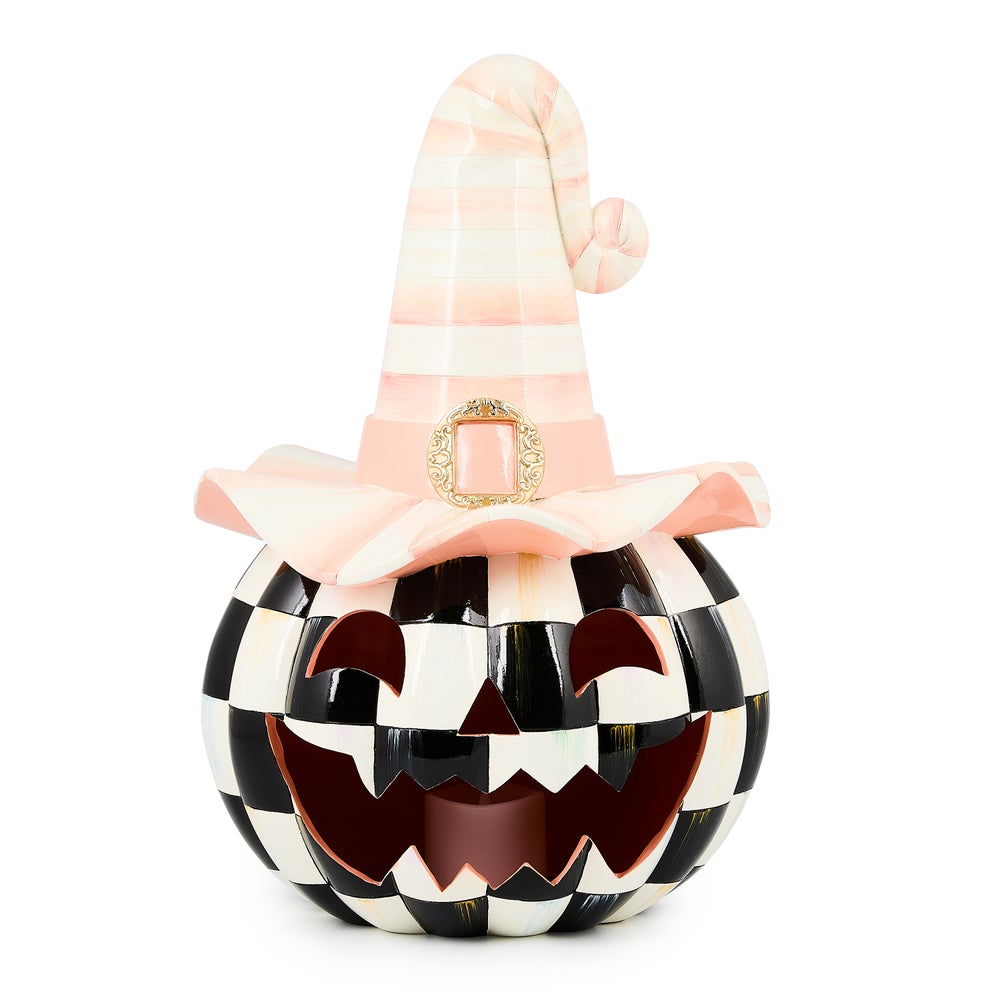 Rosy Happy Jack Illuminated Pumpkin mackenzie-childs Panama imagen 1 Rosy Happy Jack Illuminated Pumpkin mackenzie-childs Panama imagen 1