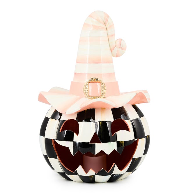 Rosy Happy Jack Illuminated Pumpkin image number 0