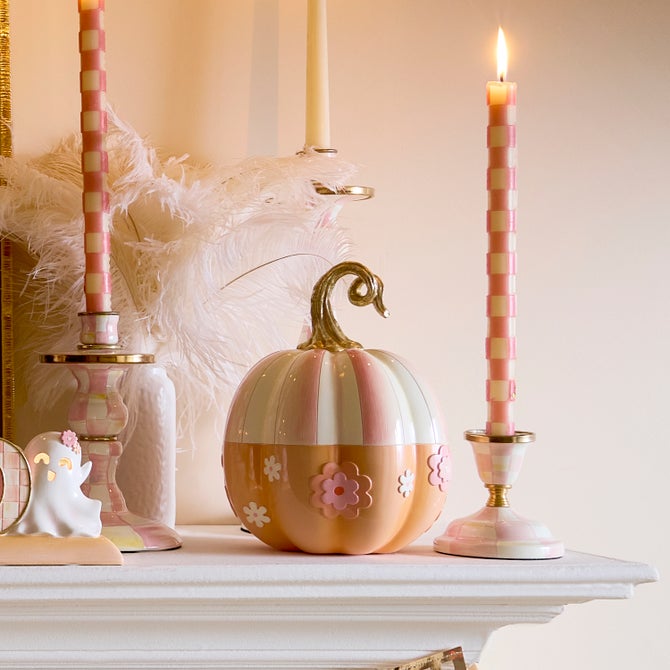 Rosy Stripe Flower Power Pumpkin image number 4