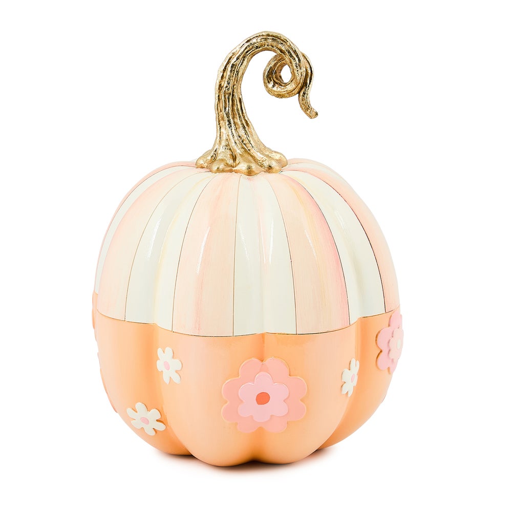 Rosy Stripe Flower Power Pumpkin mackenzie-childs Panama imagen 1