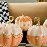 Rosy Check Fairytale Quilted Pumpkin