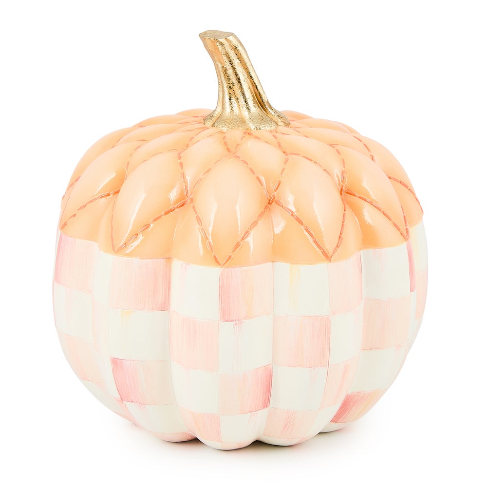 Rosy Check Fairytale Quilted Pumpkin mackenzie-childs Panama imagen 1 Rosy Check Fairytale Quilted Pumpkin mackenzie-childs Panama imagen 1