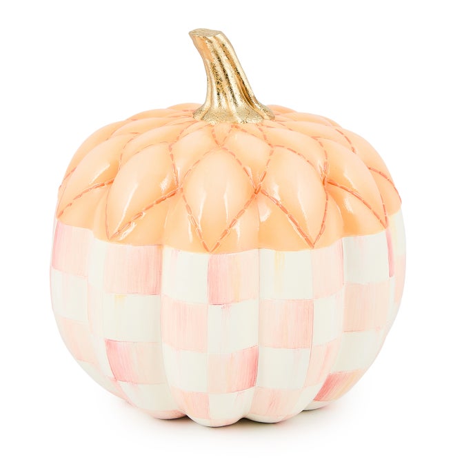 Rosy Check Fairytale Quilted Pumpkin image number 0