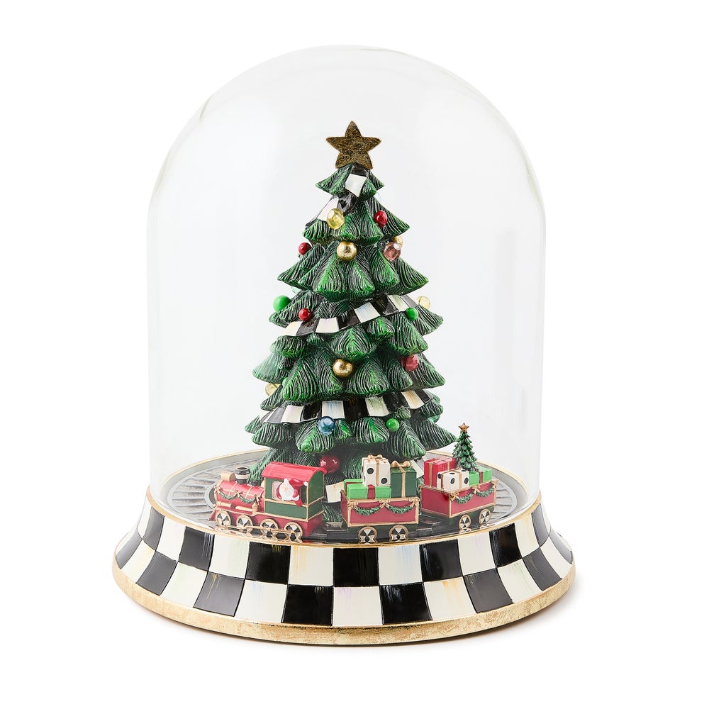 Christmas Tree Train Music Box Cloche mackenzie-childs Panama imagen 1
