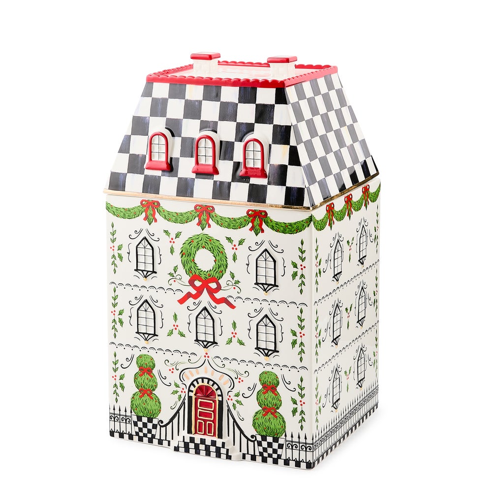 Holly Village Cookie Jar mackenzie-childs Panama imagen 1