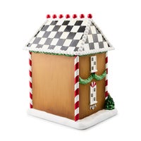 Holly Village Illuminated Gingerbread House