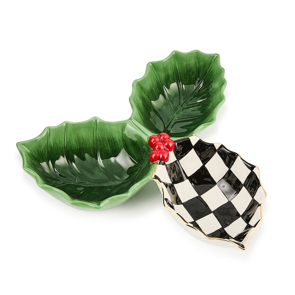 Holly Leaf Ceramic Candy Dish mackenzie-childs Panama imagen 1