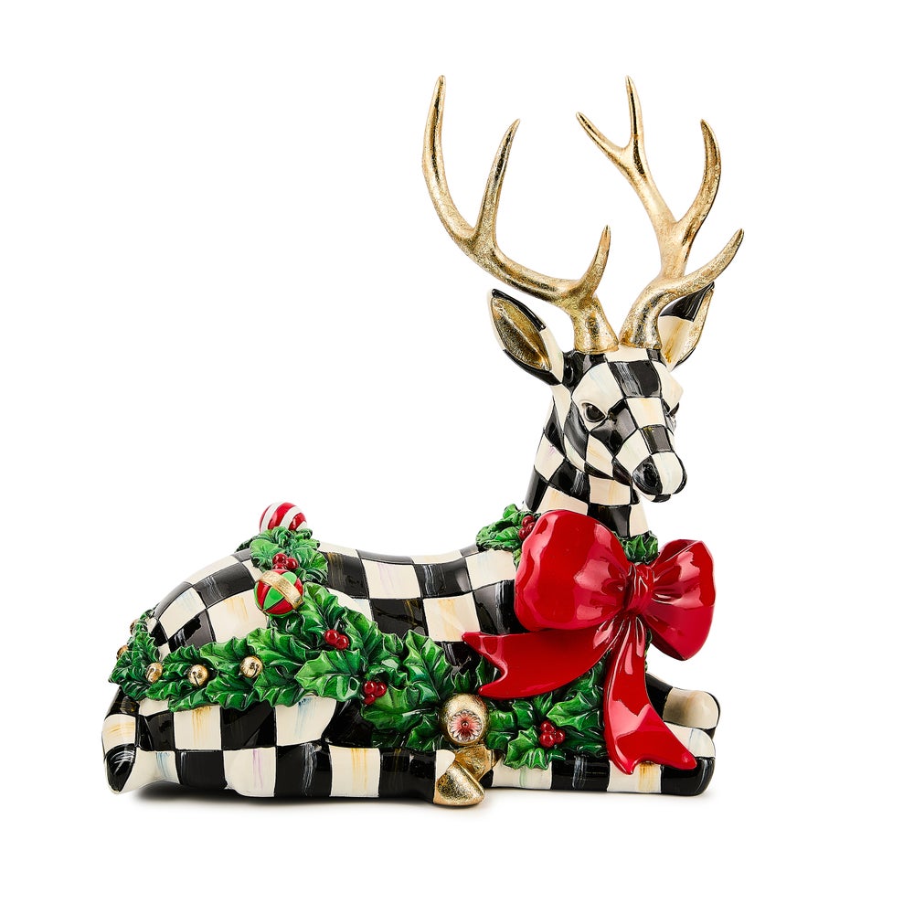 Holly Check Resting Deer mackenzie-childs Panama imagen 1