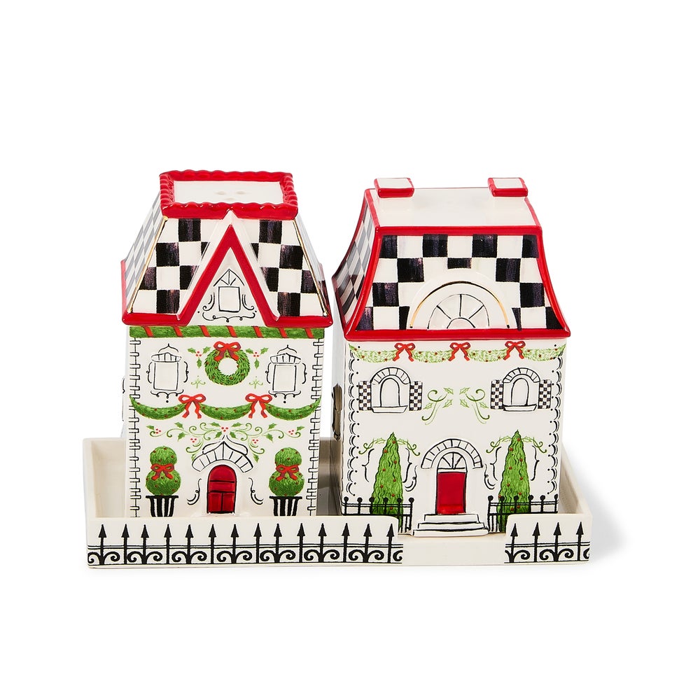 Holly Village Salt & Pepper Set mackenzie-childs Panama imagen 1