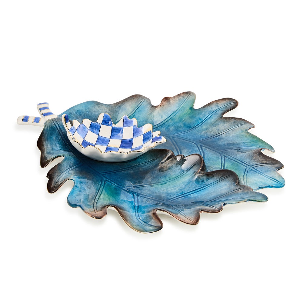 Royal Autumn Leaf Ceramic Serving Set, Set of 2 mackenzie-childs Panama imagen 1 Royal Autumn Leaf Ceramic Serving Set, Set of 2 mackenzie-childs Panama imagen 1