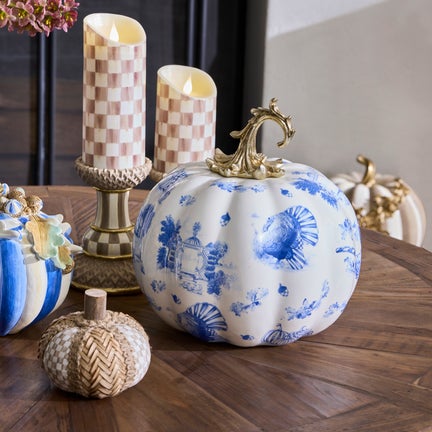 Royal Autumn Toile Pumpkin