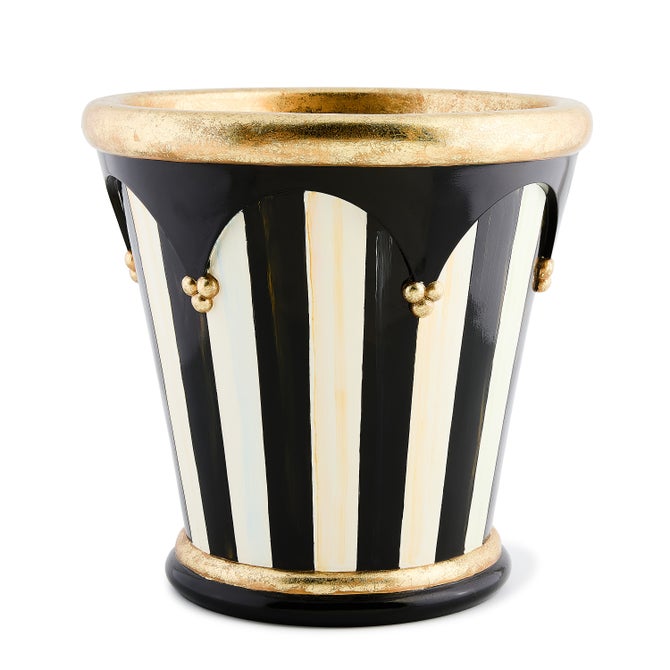 Courtly Stripe 13" Flower Pot image number 0