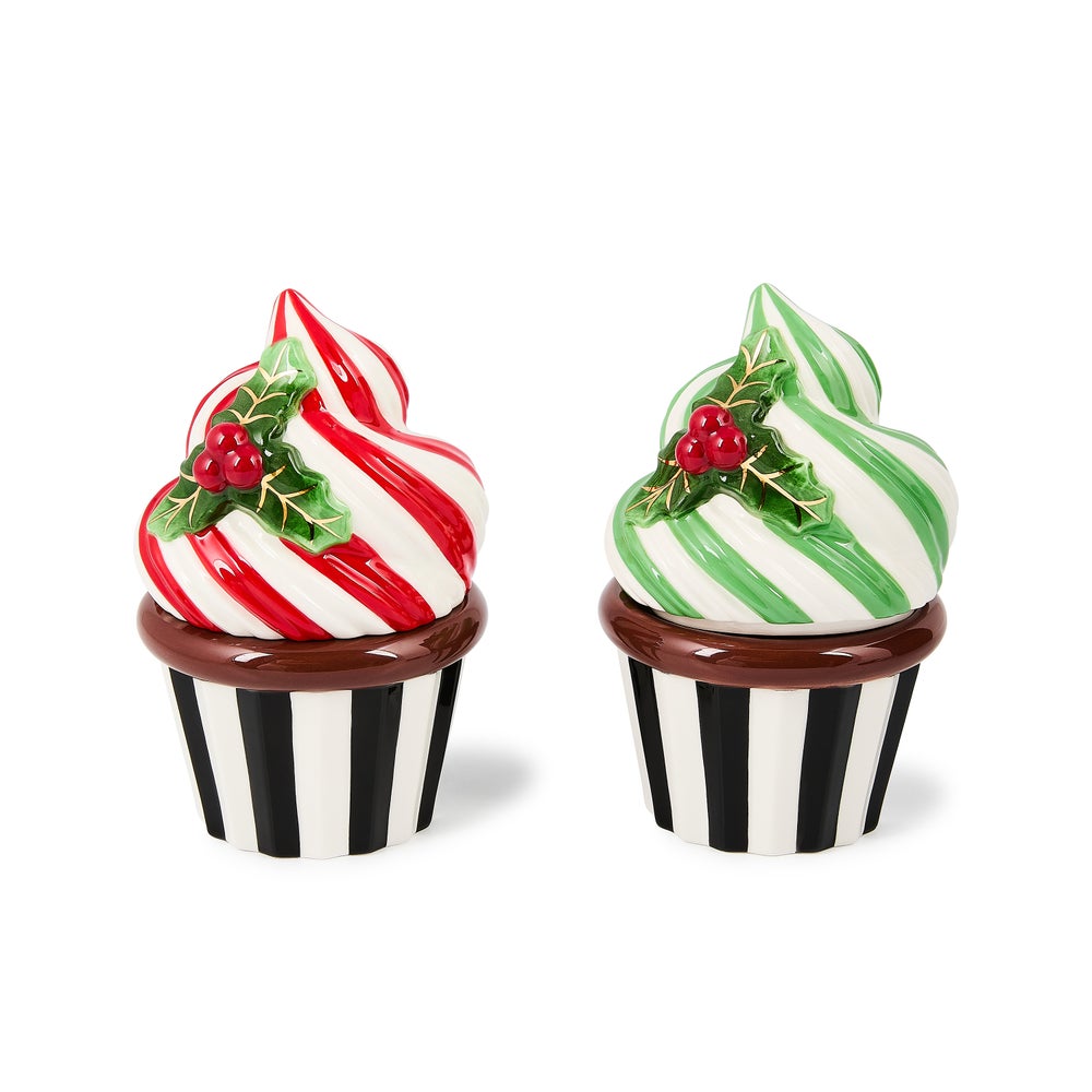 Check It Out Ceramic Cupcake Boxes, Set of 2 mackenzie-childs Panama imagen 1