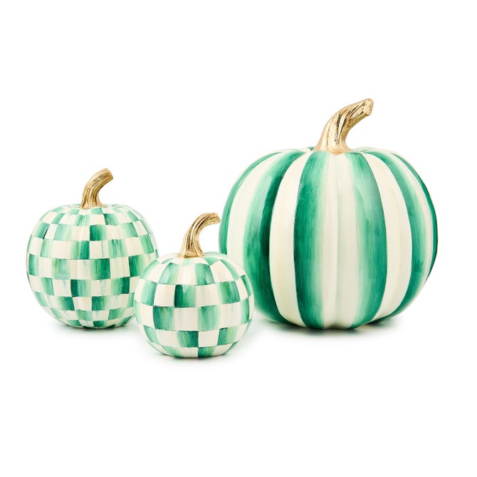 Emerald Check Mini Pumpkin image number 2