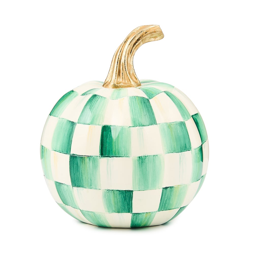 Emerald Check Mini Pumpkin mackenzie-childs Panama imagen 1