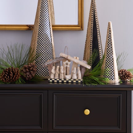 Farmhouse Holiday Wood Nativity Set