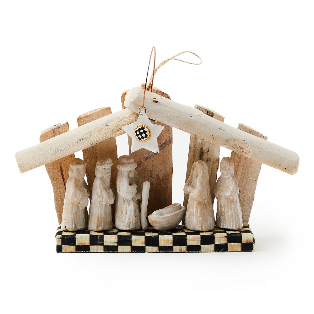 Farmhouse Holiday Wood Nativity Set mackenzie-childs Panama imagen 1