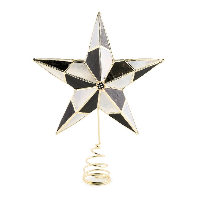 Courtly Capiz Star Tree Topper image number 0