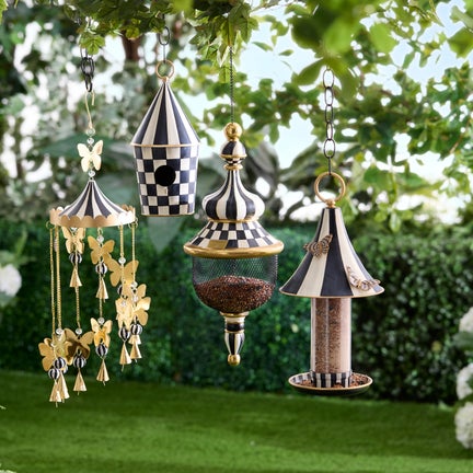 Courtly Check Pendant Bird Feeder