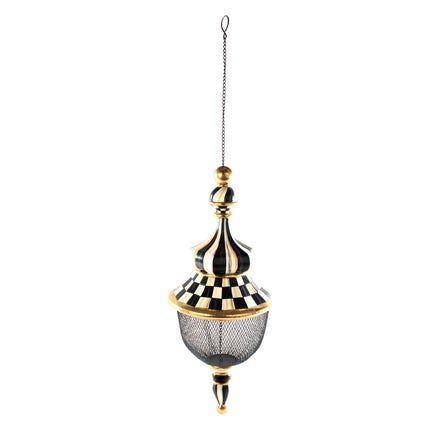 Courtly Check Pendant Bird Feeder
