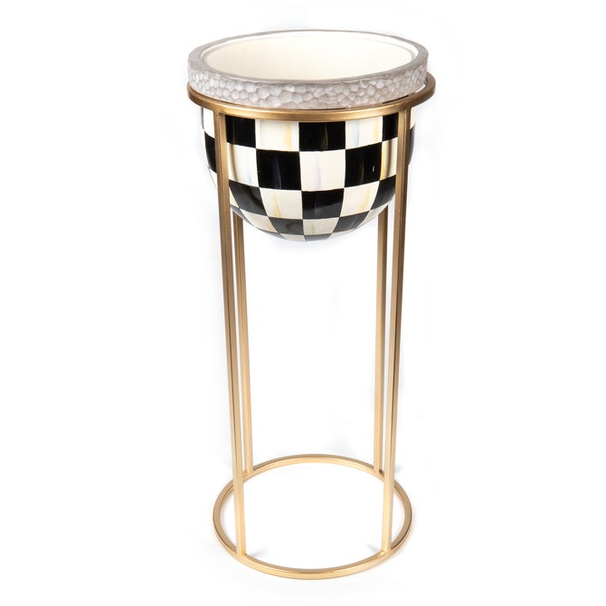Courtly Check Tall Plant Stand image number 0