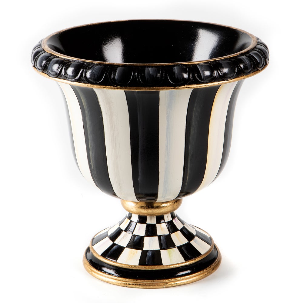 Courtly Stripe Tabletop Urn mackenzie-childs Panama imagen 1