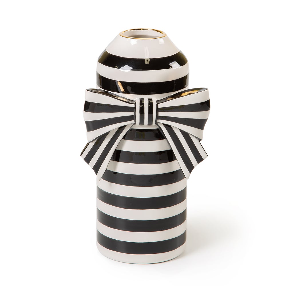 Courtly Bow Vase mackenzie-childs Panama imagen 1