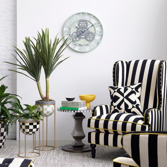 Sterling Check Tall Plant Stand image number 5