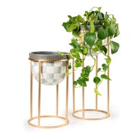 Sterling Check Tall Plant Stand