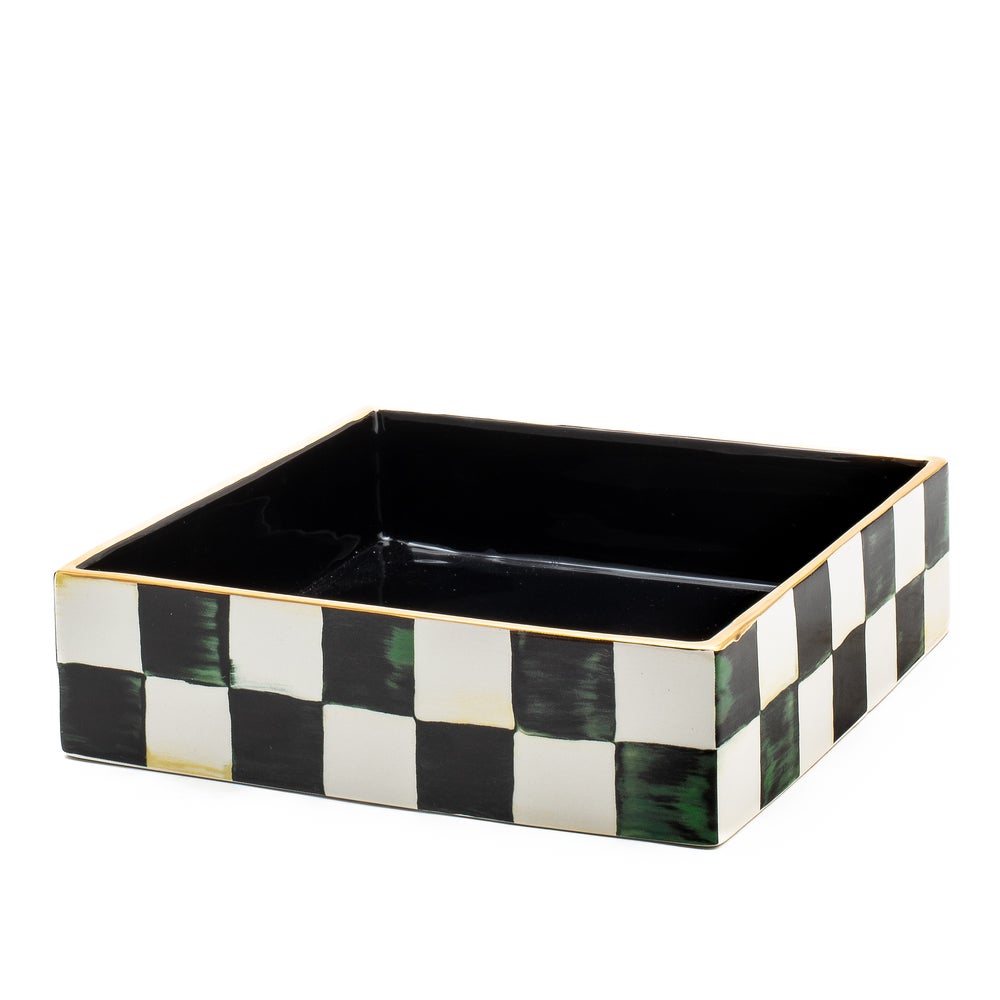 Courtly Check Luncheon Napkin Holder mackenzie-childs Panama imagen 1