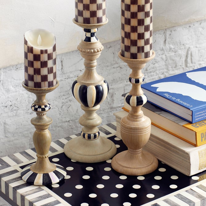 Courtly Pillar Candle Holders, Set of 3 image number 5