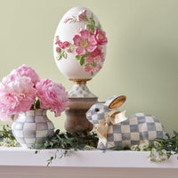 Sterling Check Resting Bunny