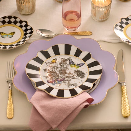 Butterfly Toile Salad Plate