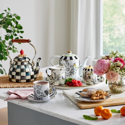 Butterfly Toile Creamer & Sugar Set