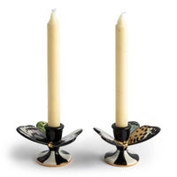 Butterfly Toile Candle Holders, Set of 2