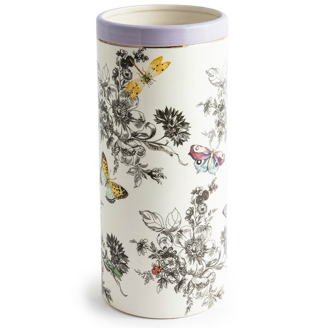 Butterfly Toile Tall Vase image number 2