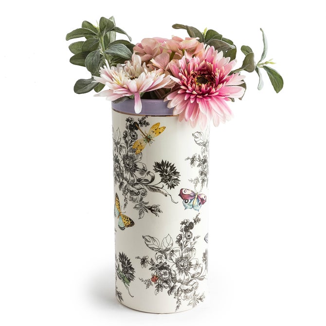 Butterfly Toile Tall Vase image number 3