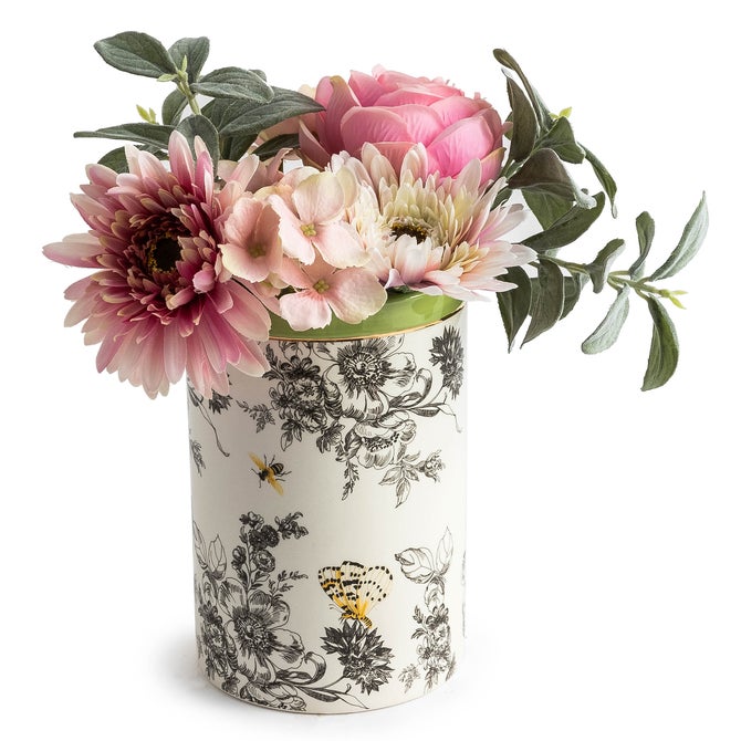 Butterfly Toile Short Vase image number 3