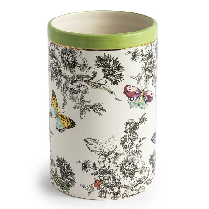 Butterfly Toile Short Vase image number 0