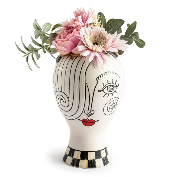 Doodles Lady Head Vase image number 3